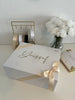 Boîte blanche Luxury aimantée personnalisée vide