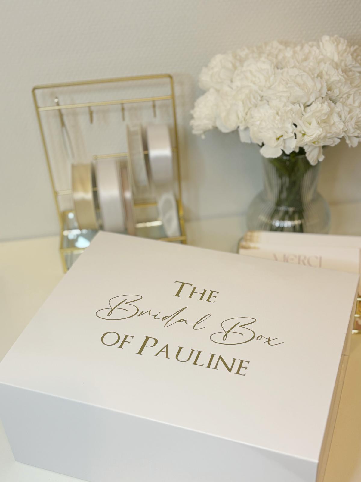 Boîte blanche Luxury aimantée personnalisée vide