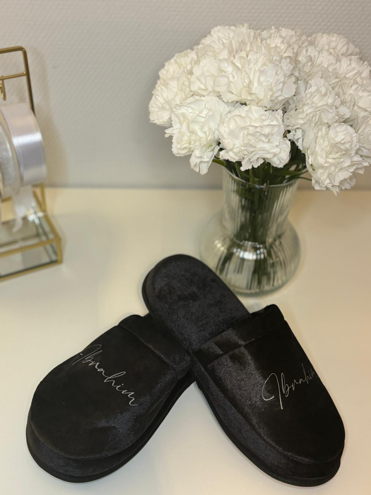Chaussons velours mixte